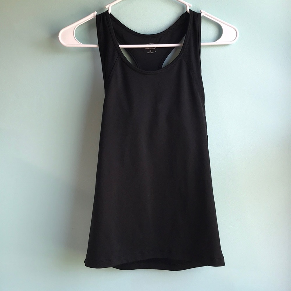 C9 Champion black tank top with built-in shelf bra